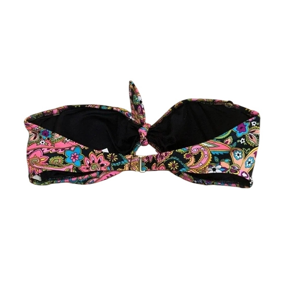 Victoria’s Secret Neon Color Paisley Bandeau Swim Top size Medium - Picture 3 of 4